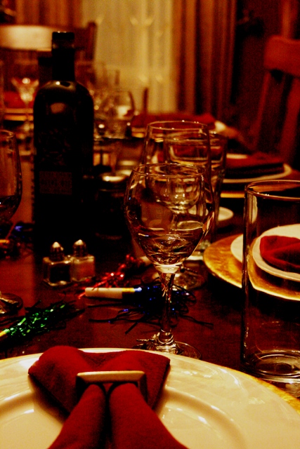 Table set for Guests