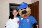 Cubbie Bear stopped by to wish me a Happy Birthday!