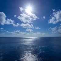 Big Blue Sky; Deep Blue Ocean