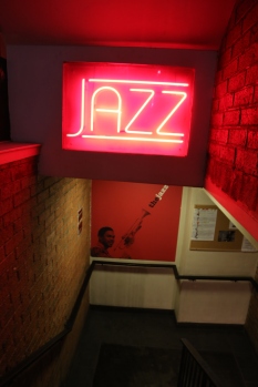 Entrance to The Jazz Bar, Edinburgh.