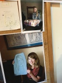 On the bulletin board at "The Worker" there was a pic of cousin Kathryn right above a pic of Tay!