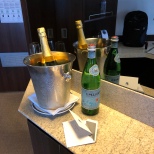 Gotta love complimentary bubbly for embarkation!