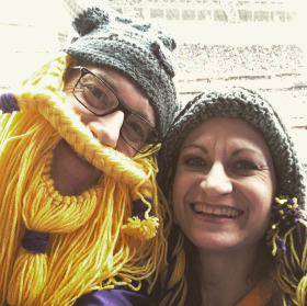 Tom & Wendy at Vikings game.