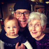 Milo, Tom, and Great-Grandma Jeanne
